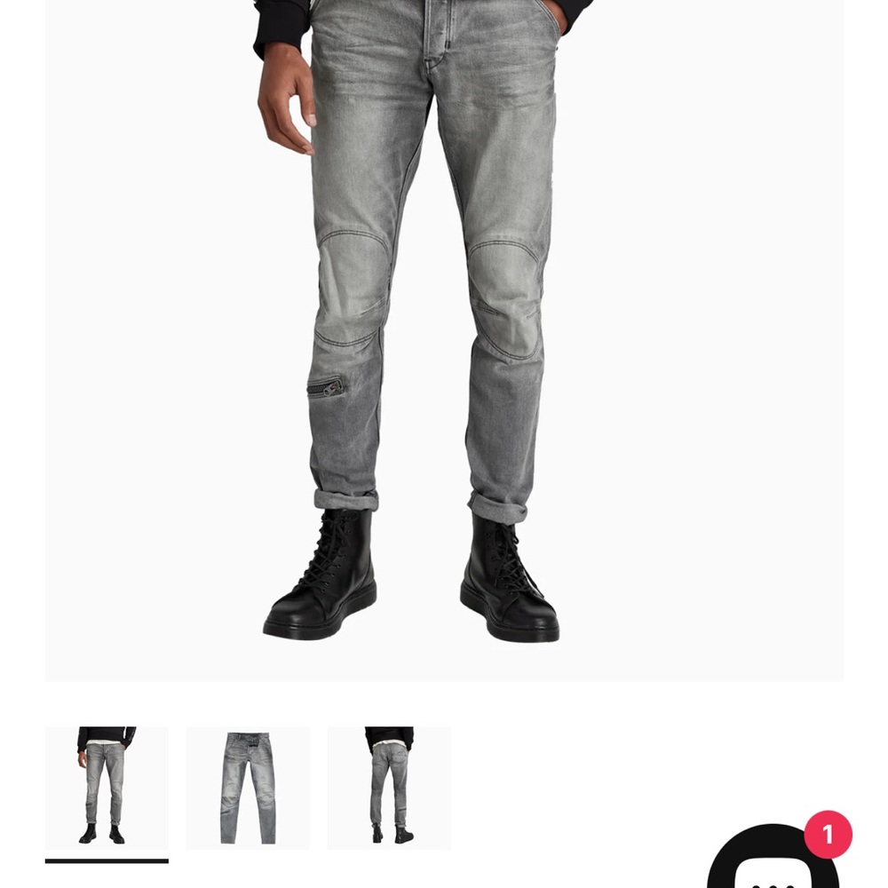 G-Star Men's Slim Gray Jeans